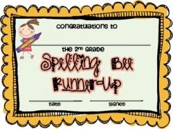 2nd Grade Spelling Bee Certificates by Amanda Bathman | TpT
