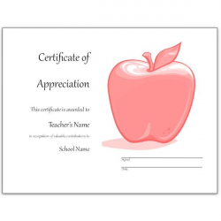 Free Teacher Appreciation Certificates: Download Word and Publisher ...