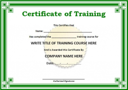 training certificate word template - Incep.imagine-ex.co