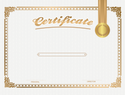 White Certificate Template PNG Image | Gallery Yopriceville - High ...