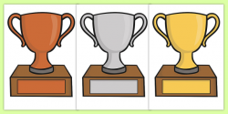 Editable Classroom Award Trophies - Reward, classroom, trophy