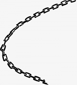 Cartoon Black Chain, Iron Chain, Hand Painted, Black PNG Image and ...