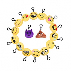 Amazon.com: Emoji Plush Pillows Key Chian, SYZ Soft Mini Smile ...