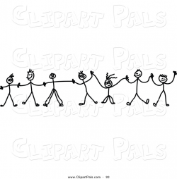 28+ Collection of Clipart Children Holding Hands Black And White ...
