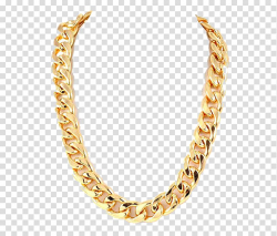 Chain Gold Necklace, Thug Life Gold Chain s, gold-colored ...
