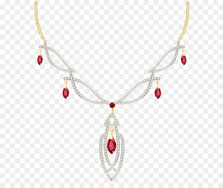 Necklace Diamond Jewellery Ring Clip art - Golden Necklace with ...