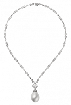 Diamond Necklace with Pearl PNG Clipart - Best WEB Clipart