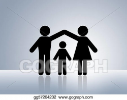 Stock Illustration - Safe home child protection. Clipart Drawing ...