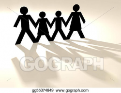 Stock Illustration - Mixed family group. Clipart Illustrations ...