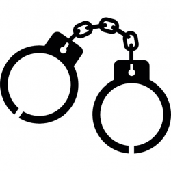 Police hand cuffs with chain Icons | Free Download