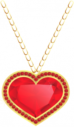 Red and Gold Heart Pendant PNG Clipart | ClipArt | Pinterest ...