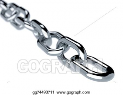 Stock Illustration - Metal chain. Clipart gg74493711 - GoGraph