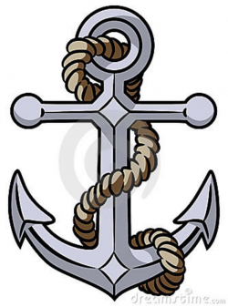 Nautical Symbols Clip Art | Vector illustration of anchor and rope ...