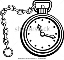 28+ Collection of Pocket Watch With Chain Clipart | High quality ...