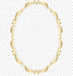 Picture frame Clip art - Golden Oval Border Transparent PNG Clip Art ...