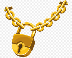 Chain Lock Clip art - Gold chains png download - 800*708 - Free ...