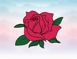 Rose svg rose clipart rose blossom clip art vector Rose