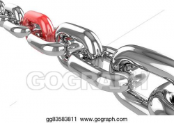 Drawing - Render stainless steel chain. Clipart Drawing gg83583811 ...