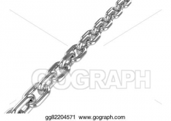 Drawing - Render stainless steel chain. Clipart Drawing gg82204571 ...