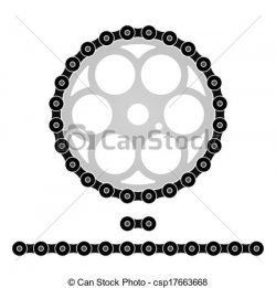 Bicycle chain clipart - Clipground