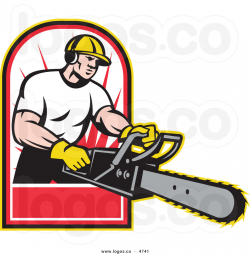 Men With Chainsaw Clipart