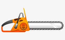 Cartoon Orange Chainsaw, Saws, Cartoon, Tool PNG Image and Clipart ...
