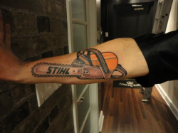 Stihl #Chainsaw done by Andrew. (i wold not do this though) #tattoo ...