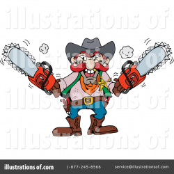 Chainsaw Clipart #43145 - Illustration by Dennis Holmes Designs