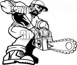 Man with chainsaw | Clipart Panda - Free Clipart Images
