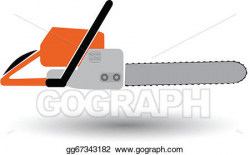 Vector Stock - Chainsaw. Clipart Illustration gg67343182 - GoGraph