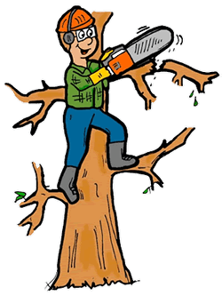 Chainsaw clipart tree service - Pencil and in color chainsaw clipart ...