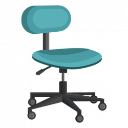 Small office chair clipart - Transparent PNG & SVG vector