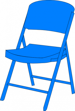 Blue Chair Fold Up Clip Art at Clker.com - vector clip art ...