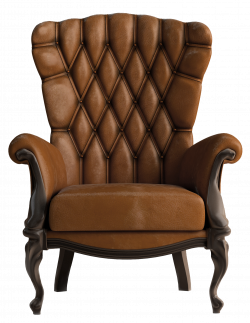 Transparent Brown Leather Chair PNG Clipart | Gallery Yopriceville ...