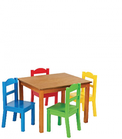 Table And Chairs Clipart Chair Clipart Children's Pencil And In ...