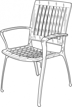 Plastic Chair clip art Free vector in Open office drawing svg ( .svg ...