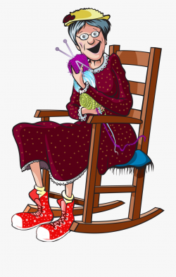 Granny - Cartoon Grandma In Rocking Chair #1624020 - Free ...