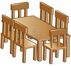 Kitchen Table And Chairs Clipart - Contemporary Home Trend