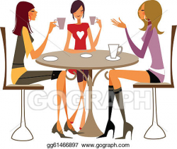 EPS Vector - Close-up of women sitting on chair . Stock Clipart ...