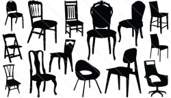 Chair Silhouette Vector (14) | Silhouette Clip Art ...