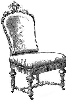 Vintage Clip Art - Frenchy Chairs - The Graphics Fairy