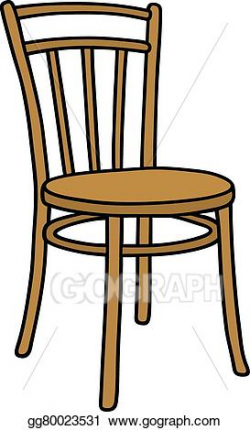 EPS Vector - Old wooden chair. Stock Clipart Illustration ...