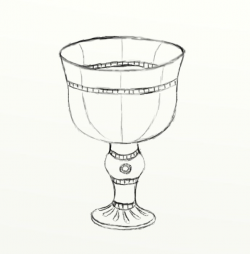 Day #205 Goblet Drawing part 1 - I 365 Art