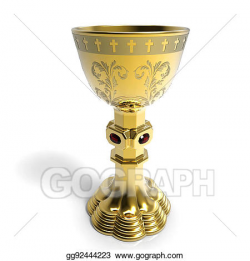 Stock Illustration - Golden chalice. Clipart gg92444223 ...