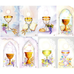 First Communion Chalice Personalized Prayer Cards (Priced Per Card ...