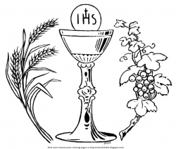 Sensational Chalice Coloring Page Holy Communion Pages For Kids 8461 ...
