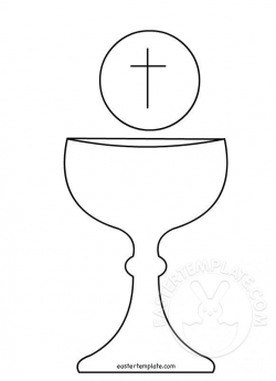 Chalice Window Cling Craft. First Holy Communion Boy. First ...