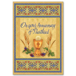On Your Anniversary of Priesthood: Ordination Anniversary Card