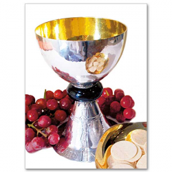 Chalice, Grapes and Paten Photo: Priest Ordination Invitation Set