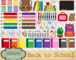 Chalkboard School Clipart Back to School Clipart School